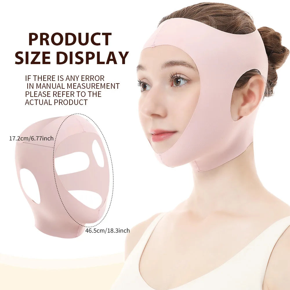 V-Line Face Lifting Band | Jawline Slimming Elastic Bandage Face Lifting Band QXL