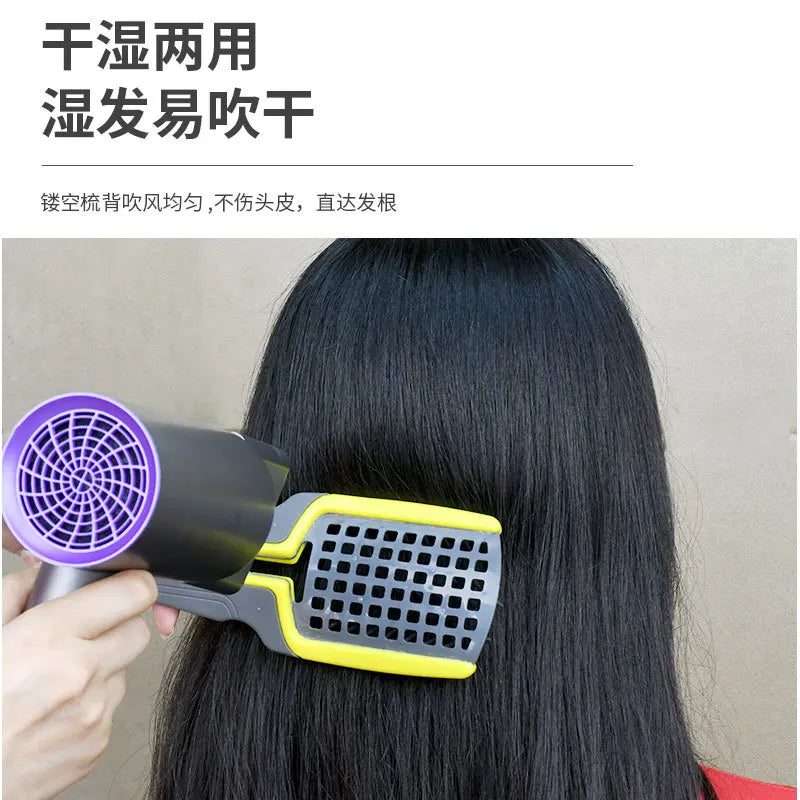 Foldable Vented Detangling Hair Brush | Hollow Quick-Dry Comb Detangling Hair Brush QXL