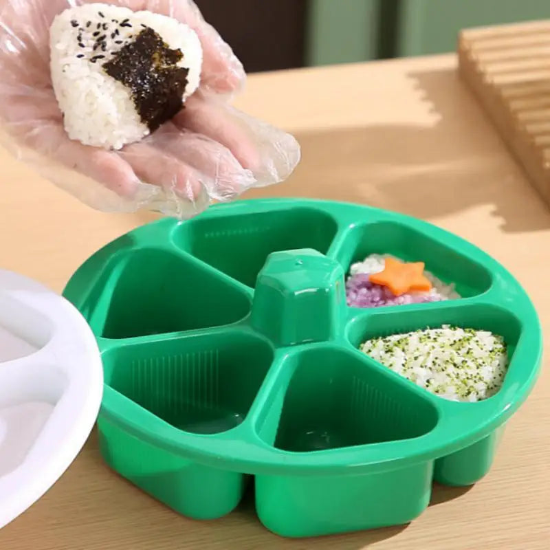 3-Piece Triangular Sushi Rice Ball Mold | DIY Onigiri Kit Sushi Rice Mold QXL