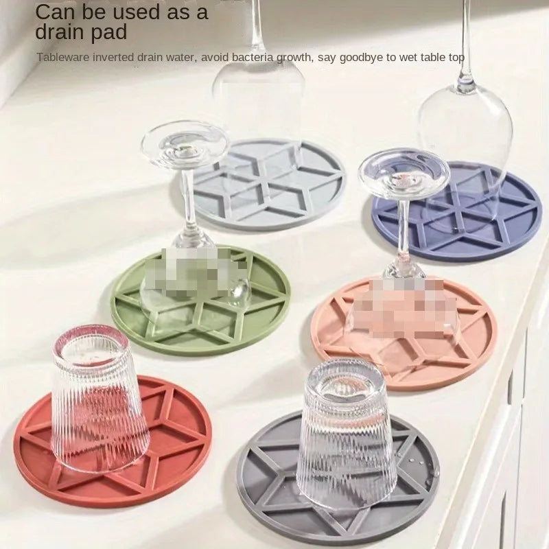 Round Silicone Trivet Mat – Heat-Resistant Pot & Cup Coaster Silicone Trivet Mat QXL