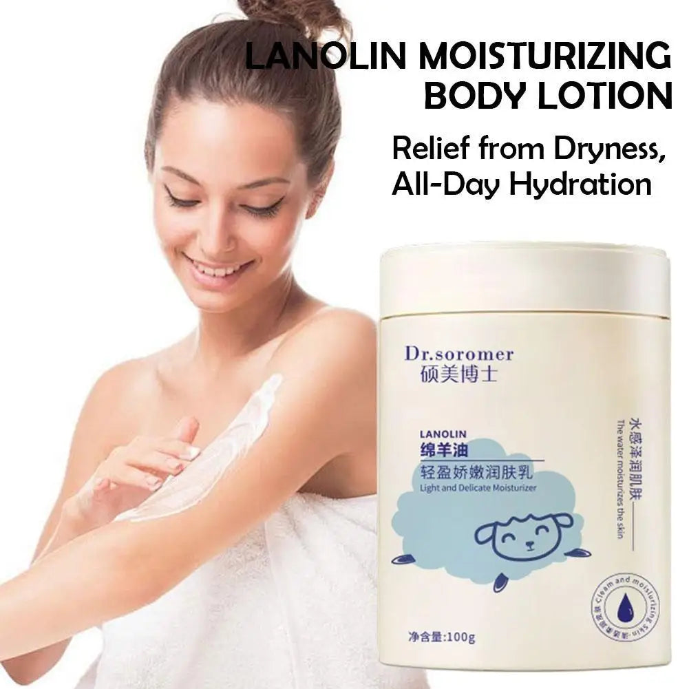 2-Pack Lanolin Moisturizing Body Cream | Deep Hydration Body Moisturizer Cream QXL