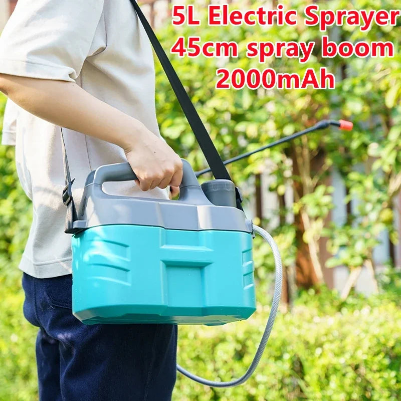 5L Rechargeable Electric Garden Sprayer with 45cm Spray Boom Electric Garden Sprayer QXL