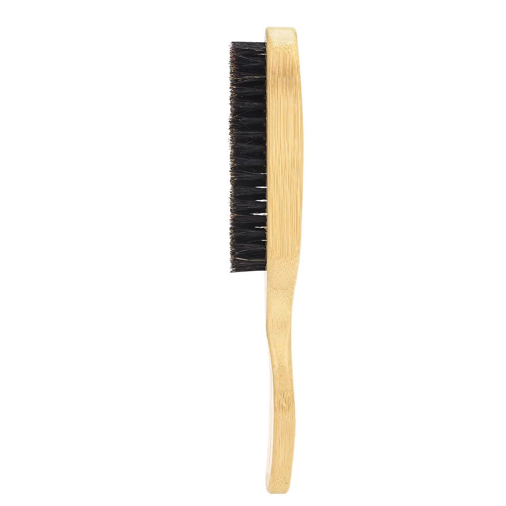 Boar Bristle Beard Brush – Wooden Handle Men's Grooming Tool Beard Grooming Brush QXL