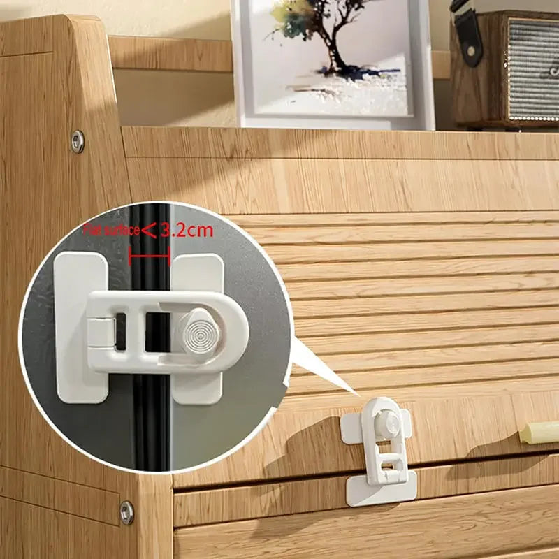 Baby Safety Cabinet & Drawer Lock Latch | ABS Childproof Lock Baby Safety Lock QXL