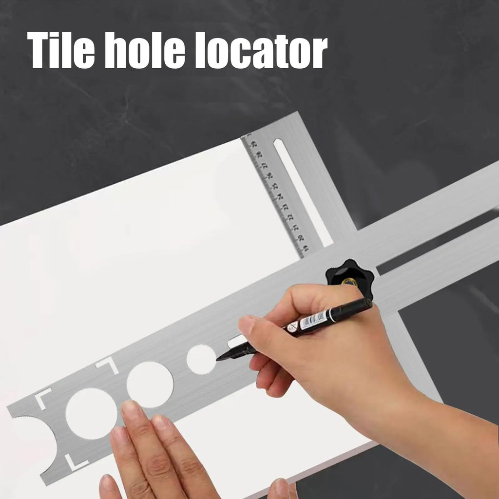 Adjustable Tile Hole Locator | Stainless Steel Drill Guide Tile Drill Guide QXL