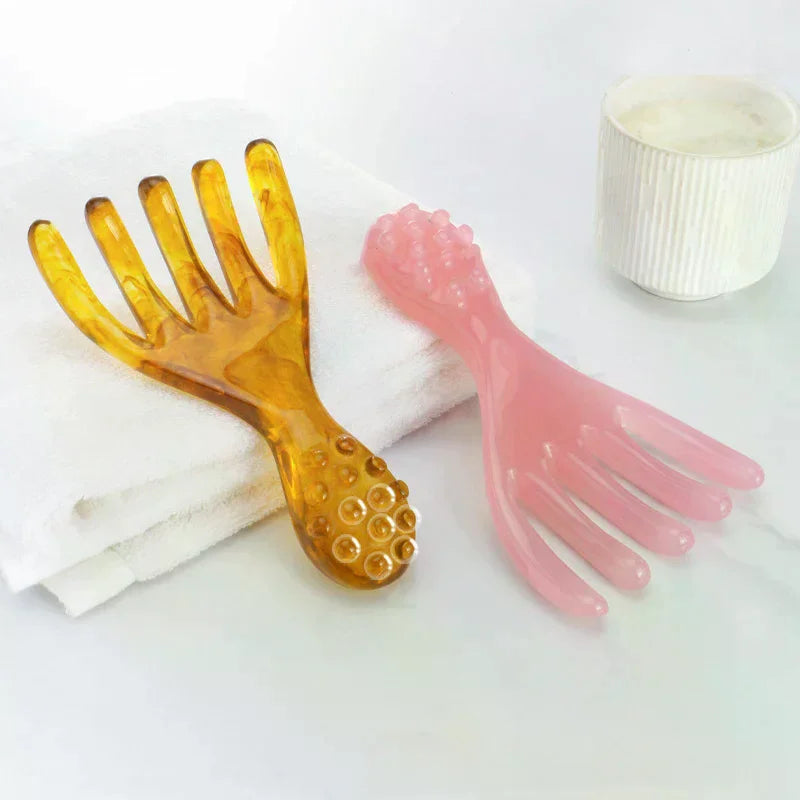 Double-Ended Scalp Massager Comb | Portable Head Scratcher Scalp Massager Comb QXL