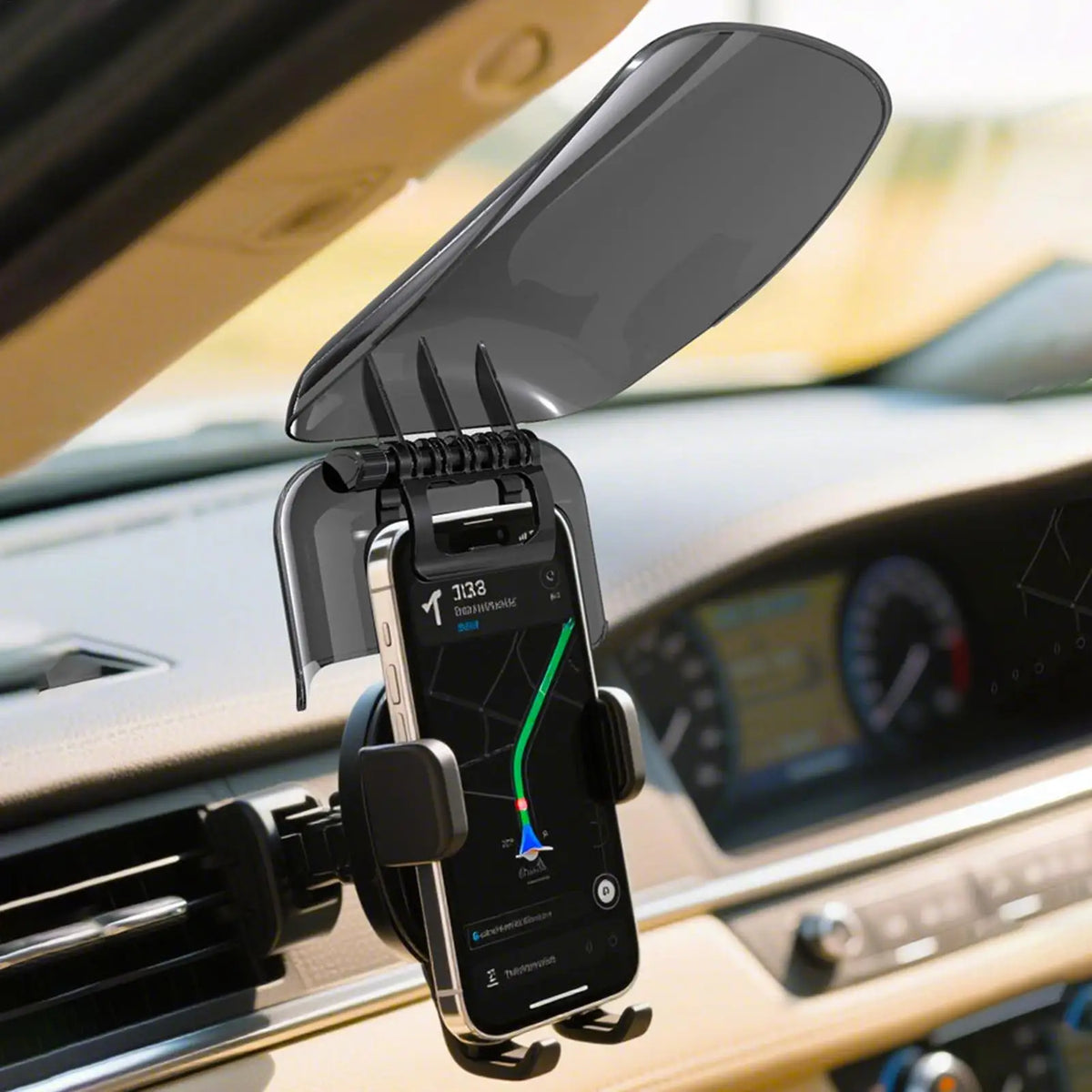 Dashboard Phone Sun Shade | Adjustable Car Smartphone Visor Car Phone Sunshade QXL