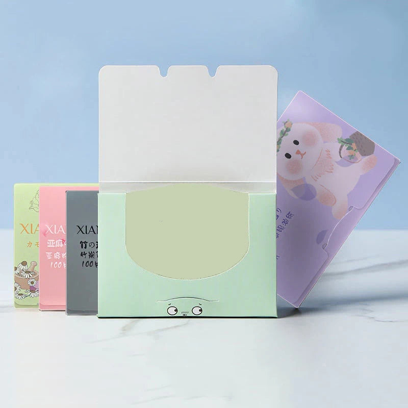 600-Pack Green Tea Oil Blotting Papers | Face Mattifying Sheets Oil Blotting Papers QXL