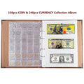 Coin & Banknote Collection Album | Retro Commemorative Storage Book Coin Collection Album QXL A