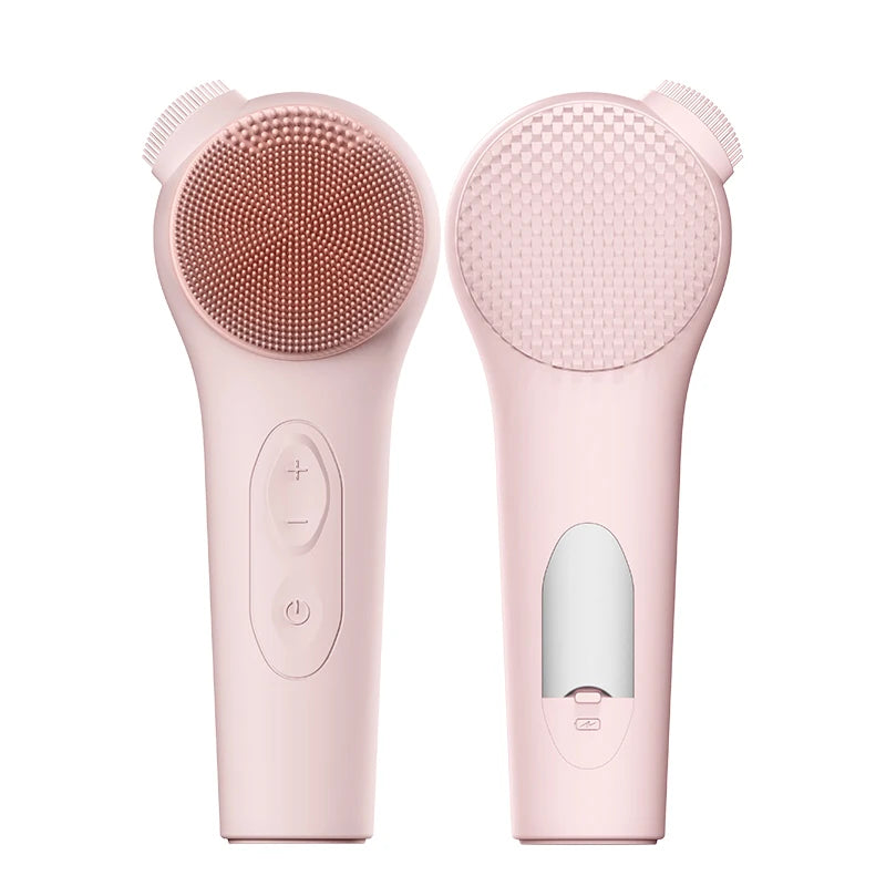 MOZHOU Electric Silicone Face Brush | Hot Compress & Vibration Facial Cleansing Brush QXL