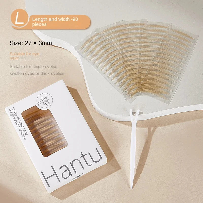 Invisible Double Eyelid Tape – Slim & Wide Waterproof Fiber Set Eyelid Shaping Tape QXL L 90pcs