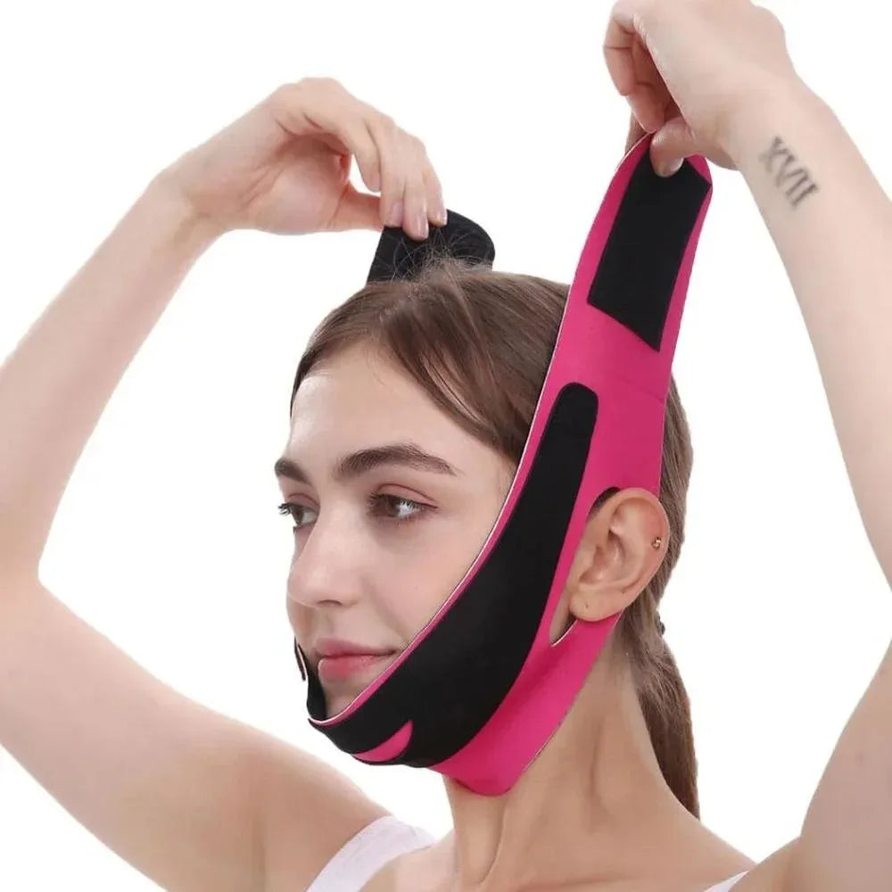V-Line Elastic Face Slimming Bandage & Chin Contouring Belt Face Slimming Bandage QXL