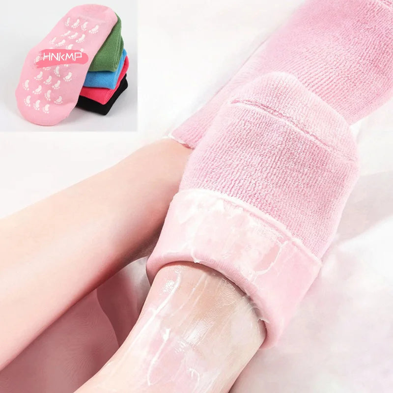 Silicone Moisturizing Socks & Gloves Set | Foot & Hand Care Moisturizing Foot Socks QXL