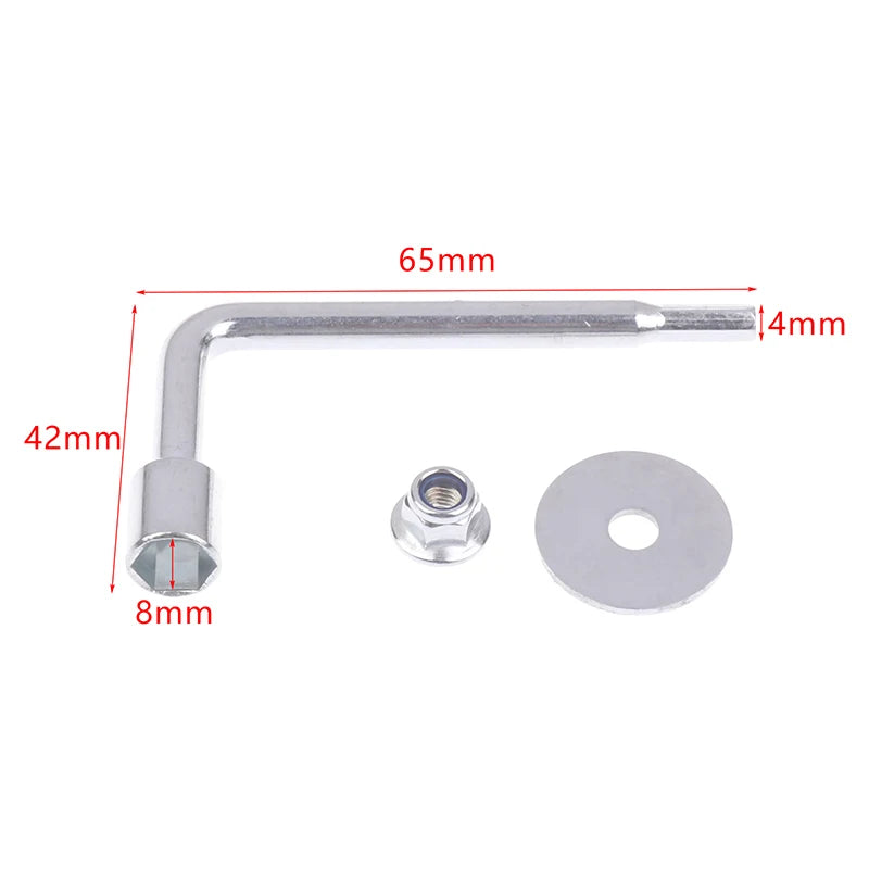2-Pack 8mm Socket Wrench & 4mm Hex Key for Grass Trimmers Socket Wrench Set QXL