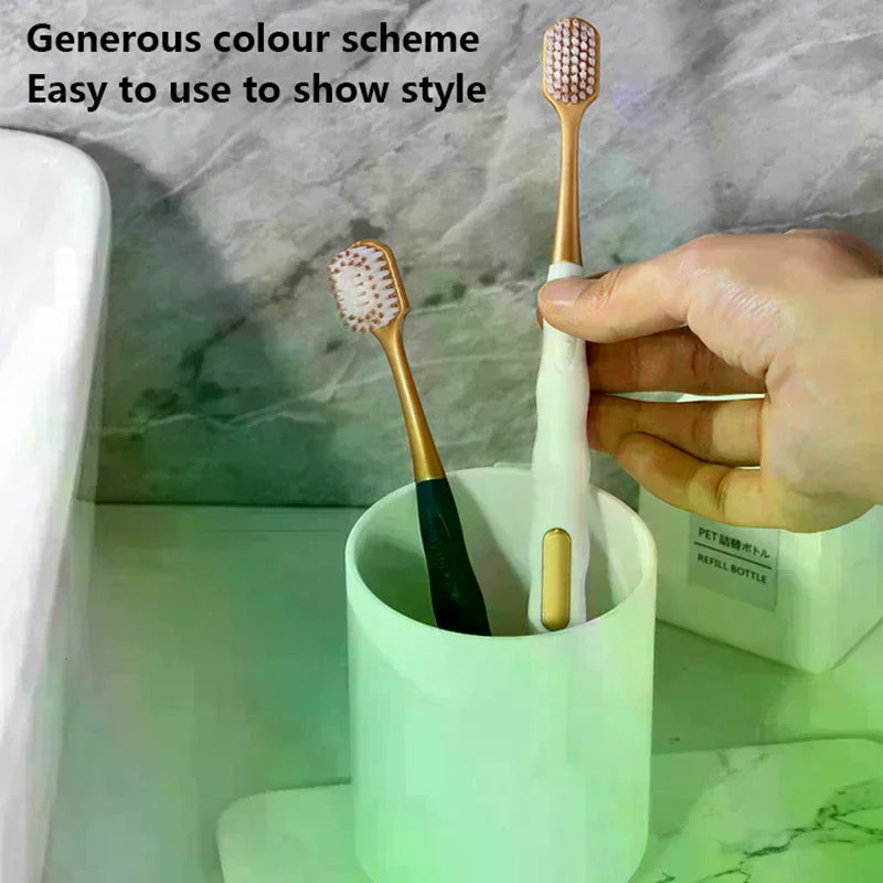 6-Pack Wide Head Ultra-Soft Adult Toothbrushes | YOVIP Soft Bristle Toothbrush QXL