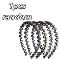 Rhinestone Flower Headband – Non-Slip Women's Hair Hoop Rhinestone Hair Headband QXL 1pcs random
