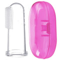 Soft Silicone Pet Finger Toothbrush for Dogs & Cats Pet Finger Toothbrush QXL Toothbrush set pink