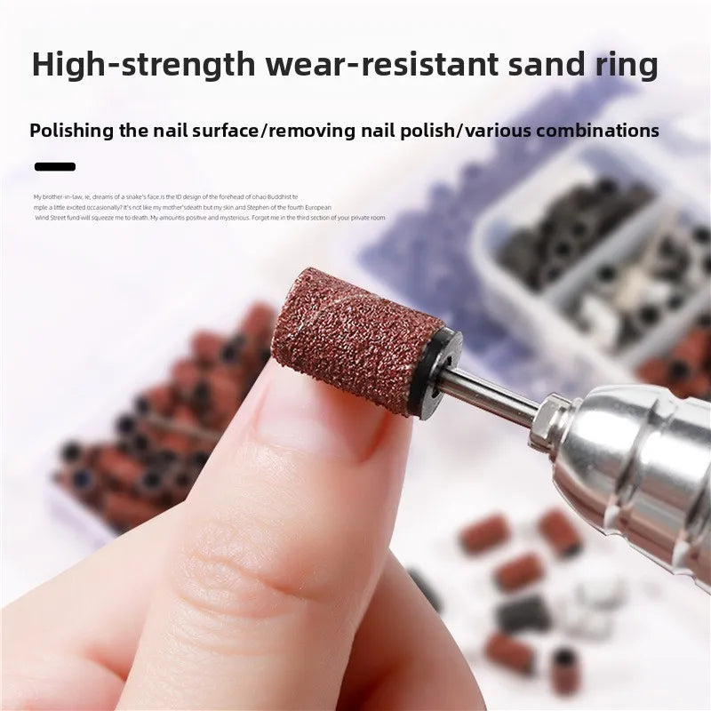 50-Pack Mixed Grit Nail Sanding Bands 80 120 180 240 | Drill Bits Nail Sanding Bands QXL