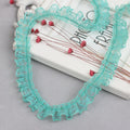 5m Ruffle Lace Trim Ribbon 23mm | Wedding Sewing DIY Craft Lace Trim Ribbon QXL Blue 5yard