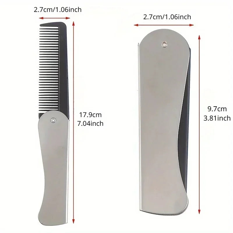Foldable Travel Hair Comb & Massage Brush | Men & Women Foldable Hair Comb QXL