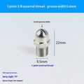BHC Flat Fan Air Knife Spray Nozzle | Stainless Steel Industrial Industrial Spray Nozzle QXL A1
