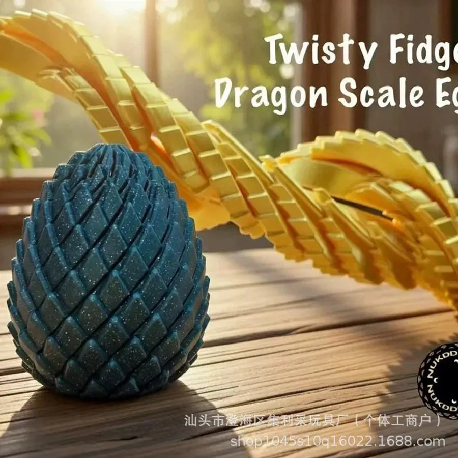 3D Printed Dragon Scale Egg Fidget Spinner Toy | 1–4 Pack Fidget Spinner Toy QXL