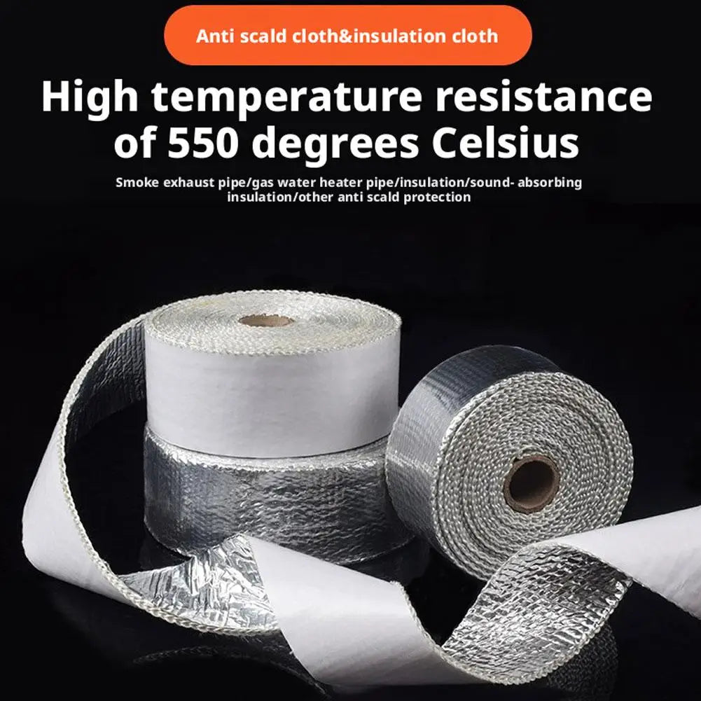 Aluminum Foil Exhaust Heat Wrap Tape | Up to 2000°F Exhaust Heat Wrap Tape QXL