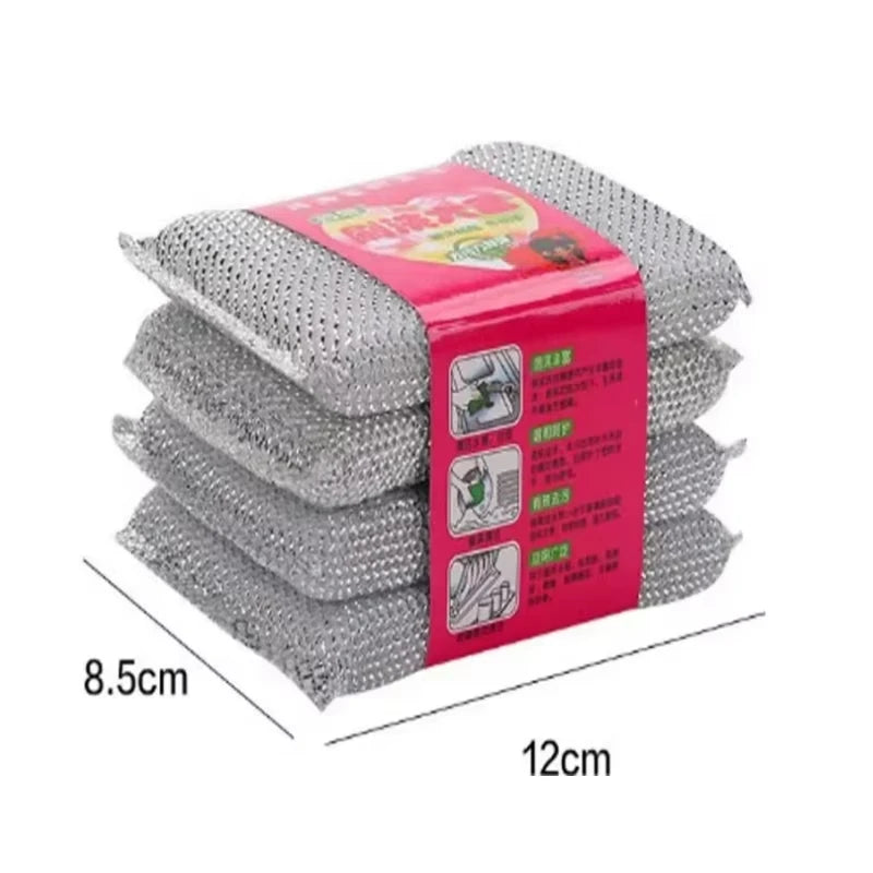 Scratch-Free Dishwashing Sponge 4/8 Pack | Pot & Pan Cleaner Dishwashing Sponge Set QXL 4PC
