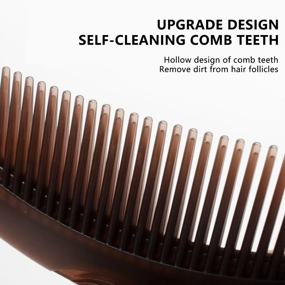 Self-Cleaning Scalp Massage Comb | Anti-Static Detangling Scalp Massage Comb QXL