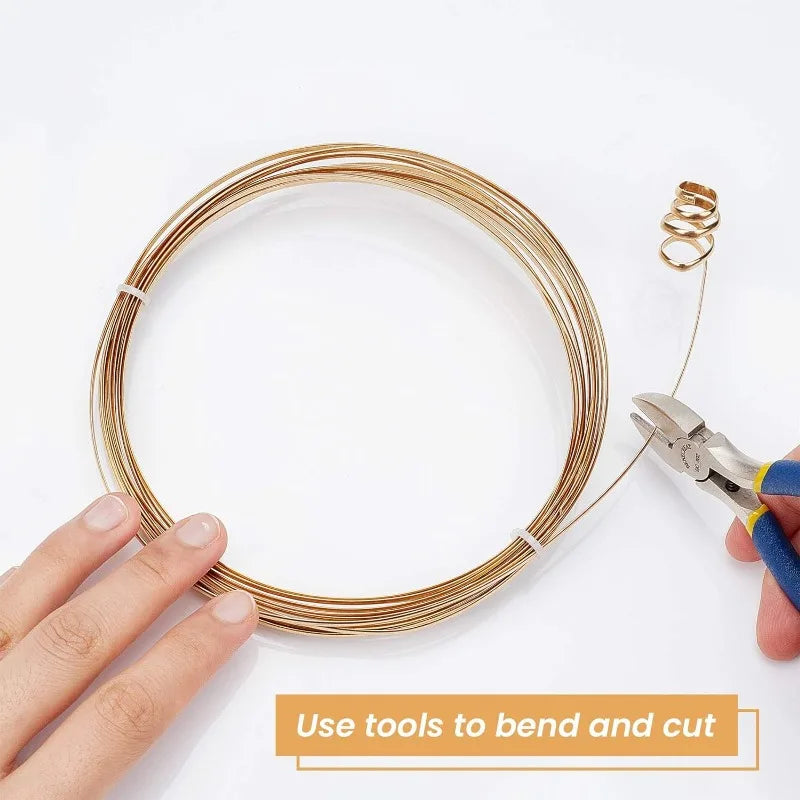 Half Round Yellow Brass Wire 18 Gauge | Jewelry Craft Wire Jewelry Craft Wire QXL