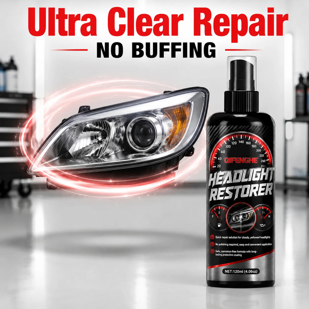 Headlight Restoration Spray – Clears Oxidized Foggy Lenses Headlight Restoration Spray QXL