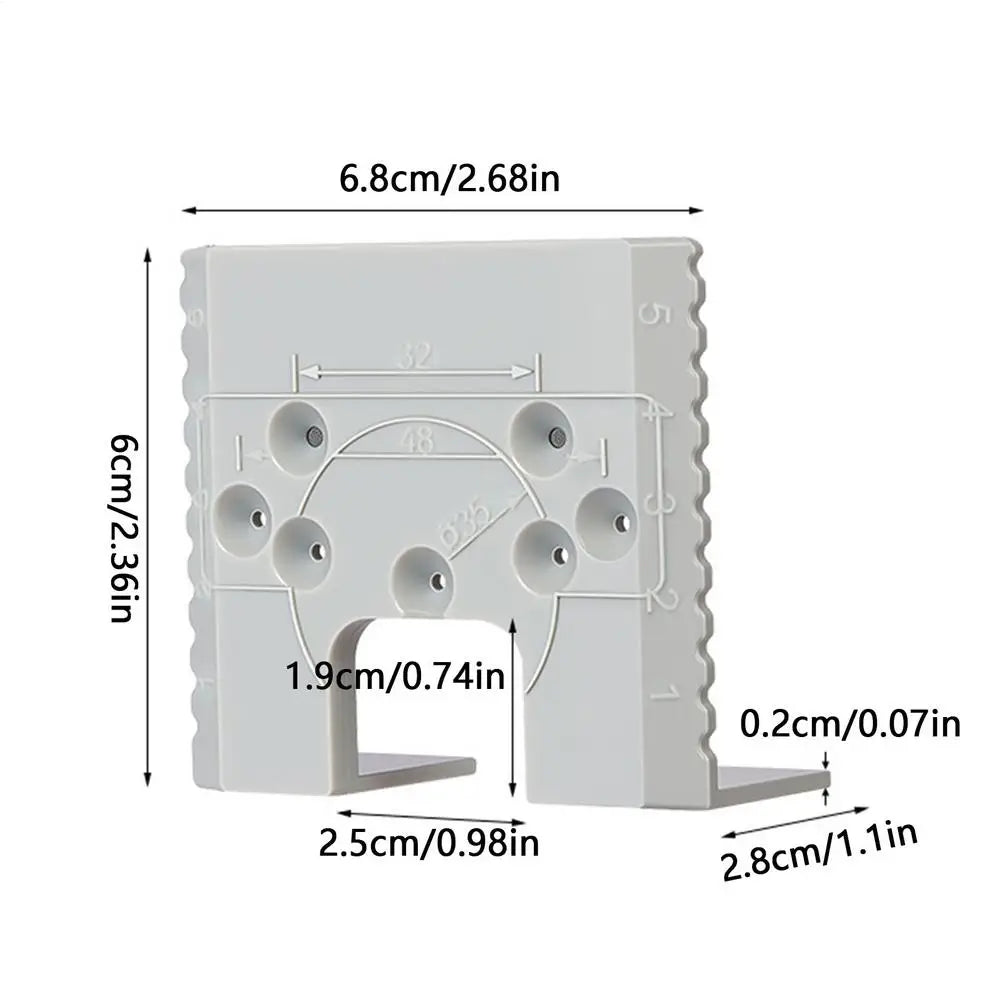 Door Hinge Jig Installation Template | Magnetic ABS Drill Guide Hinge Installation Jig QXL 1pcs