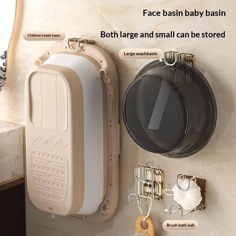 No-Drill Adhesive Wall Hook & Under-Sink Organizer Rack Adhesive Wall Hook QXL