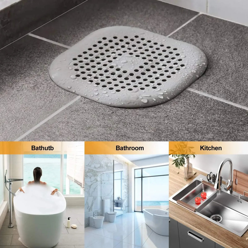 Silicone Shower Drain Hair Catcher & Sink Strainer Drain Hair Catcher QXL