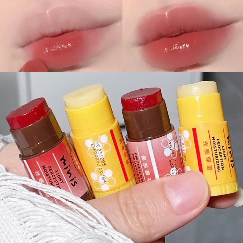 Mini Fruity Jelly Lip Balm Set | Moisturizing Colored Lipstick Tinted Lip Balm QXL