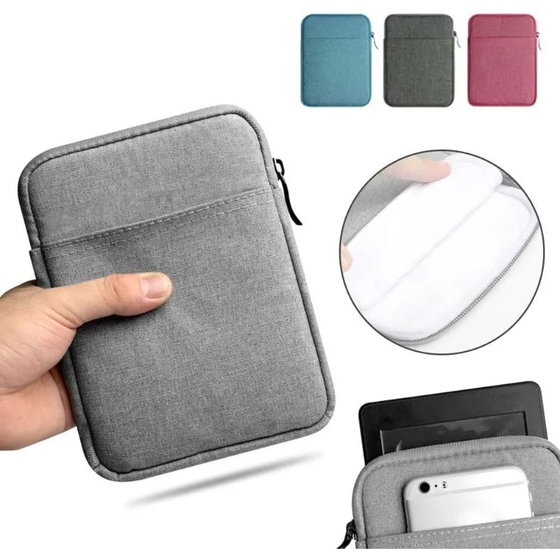 6" Kindle Sleeve Case | Canvas & Cotton Lining – Fits Voyage E-Reader Sleeve Case QXL