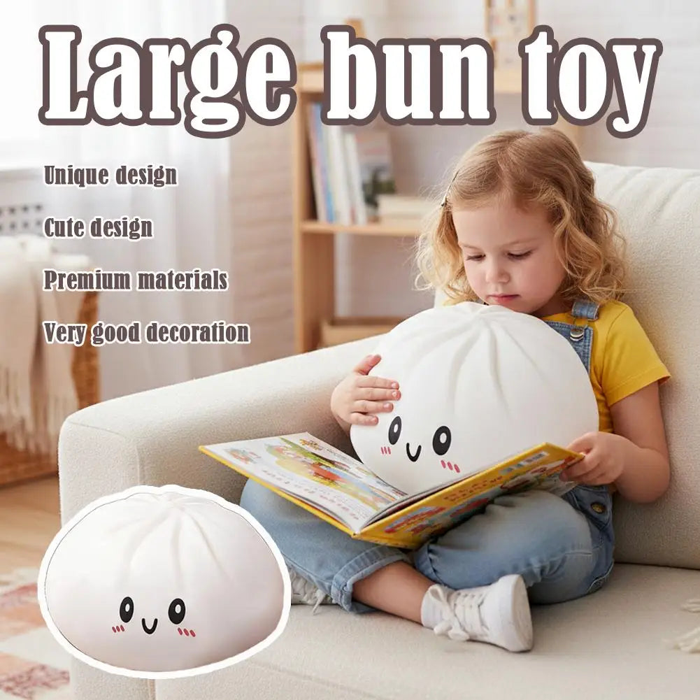 25cm Kawaii Dumpling Plush Pillow | Soft Squishy Fidget Toy Plush Squishy Toy QXL