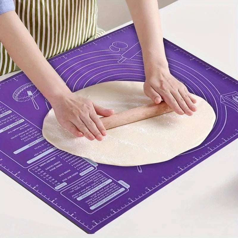 Large Non-Stick Silicone Baking Mat for Dough & Pizza Silicone Baking Mat QXL