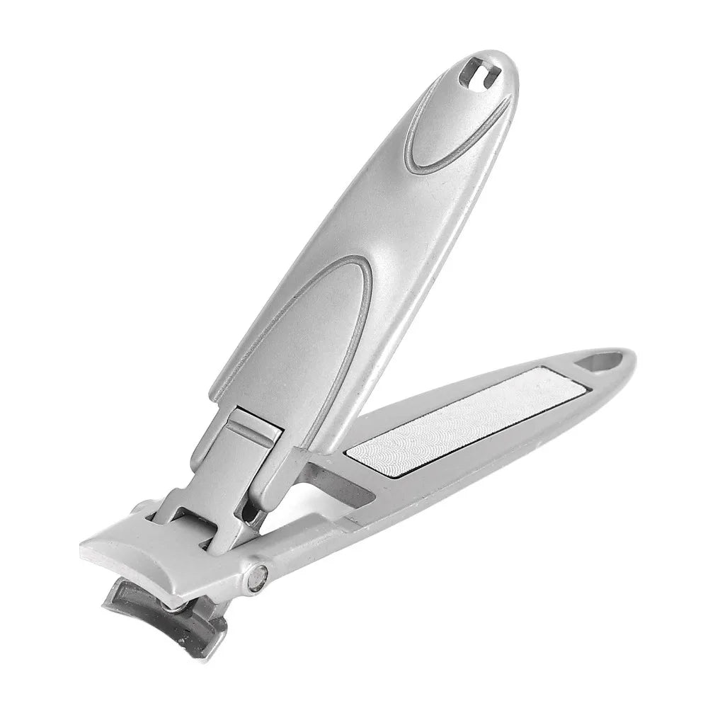Stainless Steel Nail Clipper | Ultra-Thin Arc Jaw Anti-Splash Nail Clipper QXL Blue