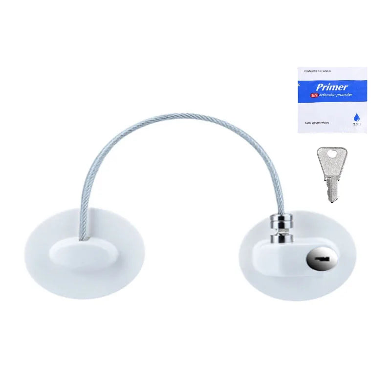 VVOCCI Child Safety Lock – Cabinet, Fridge & Window Strap Child Safety Lock QXL B8 Oval white