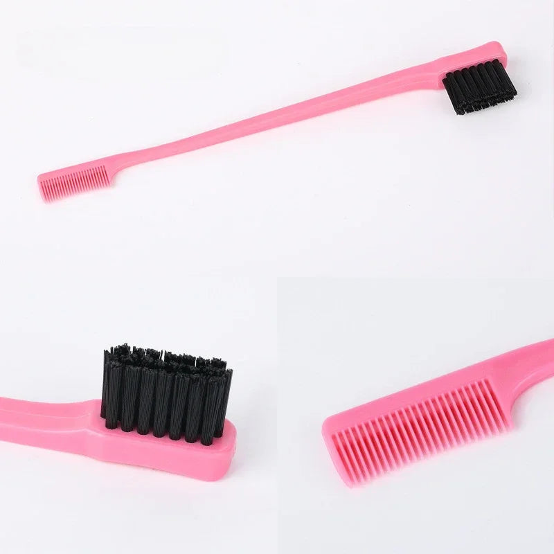 3-Piece Teasing Comb Set | Edge Brush & Rat Tail Comb Hair Styling Comb Set QXL
