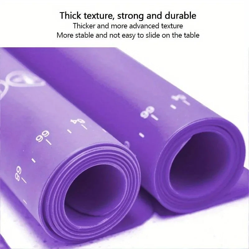 Large Purple Silicone Baking Mat | Non-Stick Dough Kneading Mat Silicone Baking Mat QXL