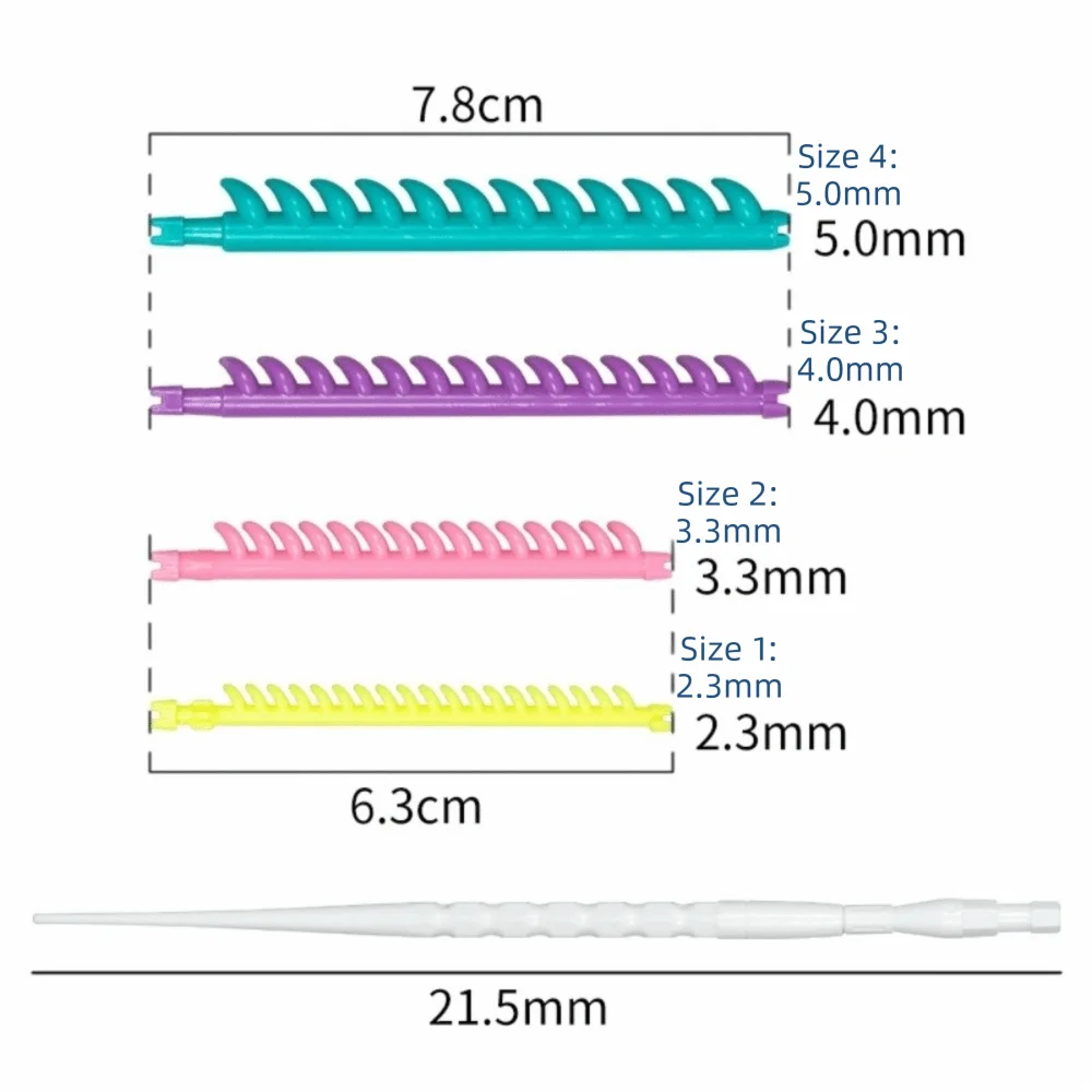 Hair Root Perm Rods Set 20/30Pc | 4 Sizes with Clips Hair Perm Rods QXL
