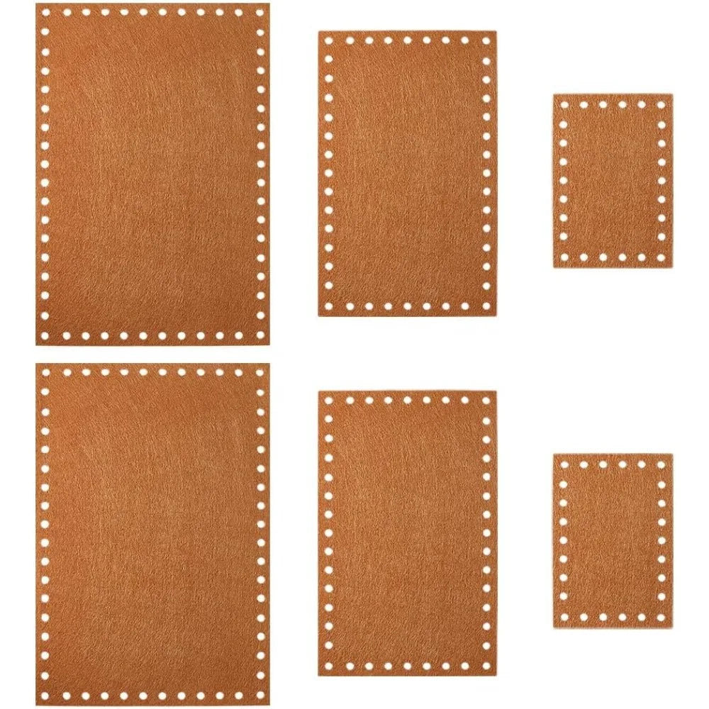 6-Pack Felt Bag Bottom Shapers | 3 Rectangle Sizes for Crochet Bag Base Shaper QXL AECH04-14916