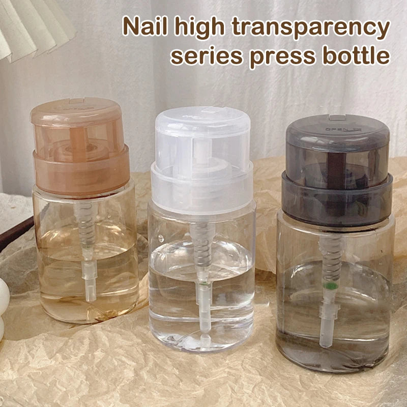 Refillable Press Pump Dispenser Bottle | Nail Polish Remover Nail Pump Dispenser QXL