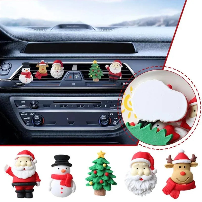 3D Christmas Car Air Vent Aromatherapy Clip | Santa & Resin Car Air Freshener Clip QXL