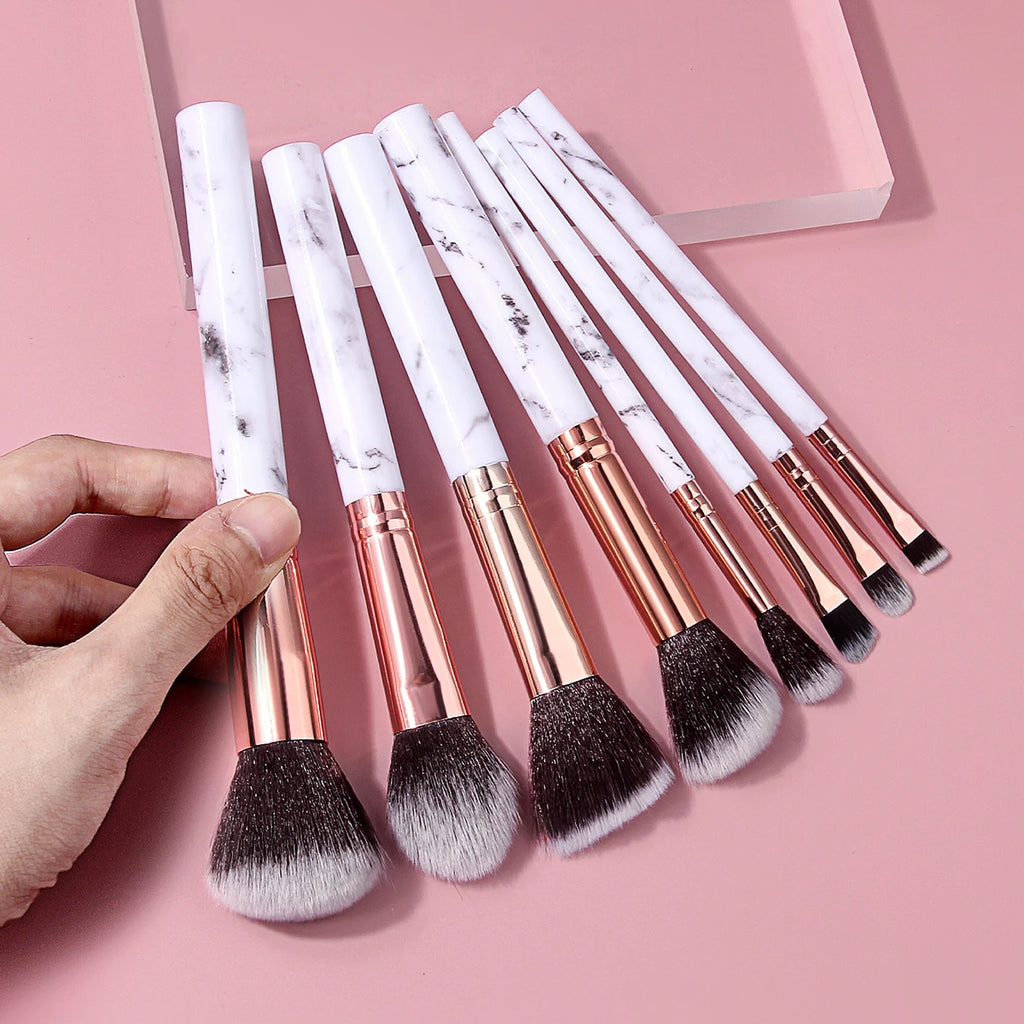 KOSSHOW 12-Pc Makeup Brush Set with Sponge – Face & Eye Makeup Brush Set QXL