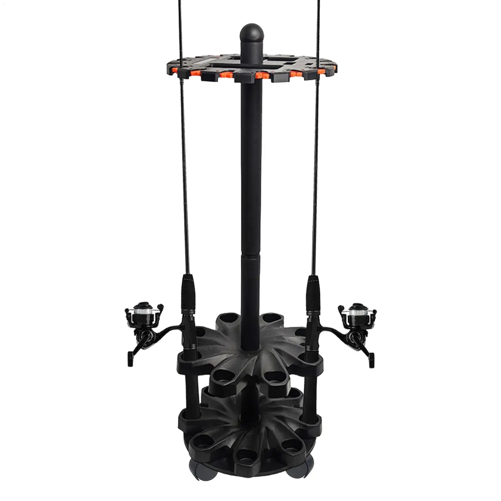 Floor-Standing Rotating Fishing Rod Holder & Display Stand Fishing Rod Stand QXL