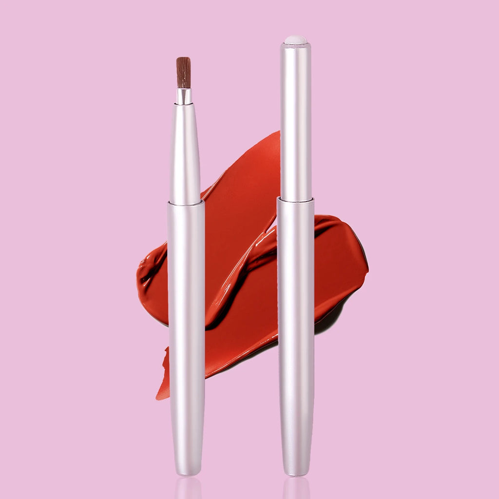 2-Pack Retractable Lip Brush Set | Professional Lip Liner Lip Brush Set QXL