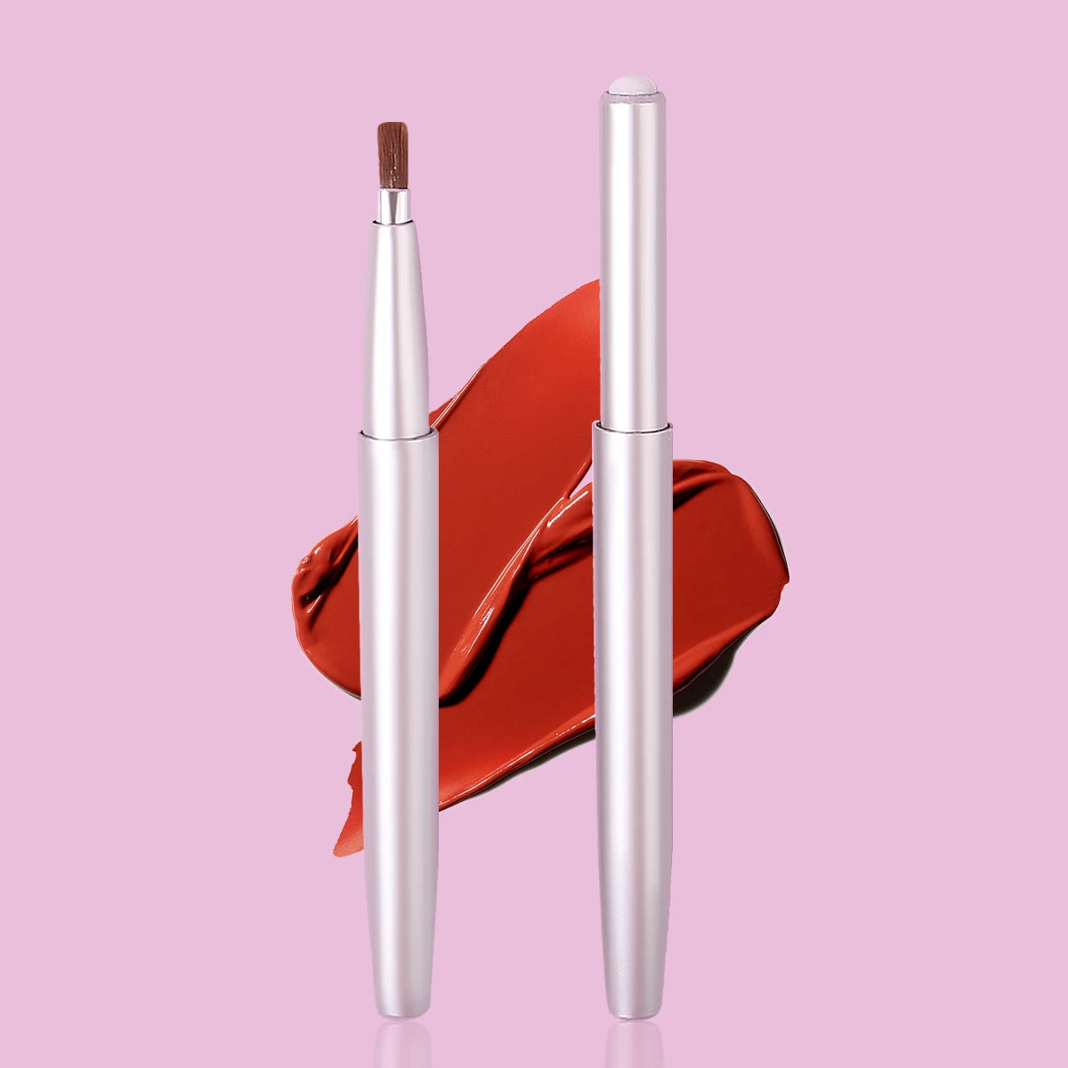 2-Pack Retractable Lip Brush Set | Professional Lip Liner Lip Brush Set QXL